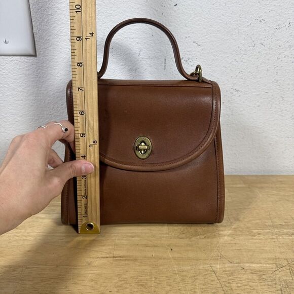 Vintage Coach 9983 Regina Leather Satchel Bag Purse Crossbody Brown W/ Strap - Picture 16 of 16